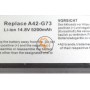 Акумуляторна батарея Asus A42-G73 5200mAh 